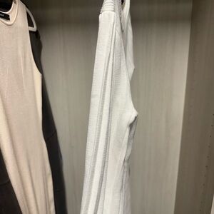 White Sheath Halter Dress for Wedding Guest